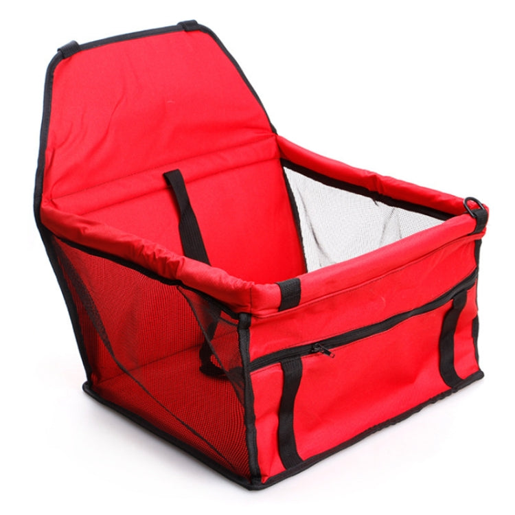 In Car Double-Layer Mesh Thickening Waterproof Pet Bag, Red, Black, Grey, Pink, Blue