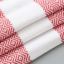Load image into Gallery viewer, Striped Cotton Bath Towel With Tassels Thin Travel Camping Bath Sauna Beach Gym Pool Blanket Absorbent Easy Care