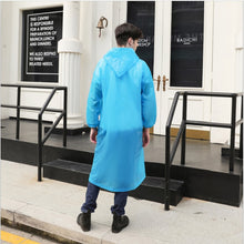Load image into Gallery viewer, Disposable  PEVA Environment Transparent Raincoat Outdoor Hiking Siamese Raincoat