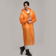 Load image into Gallery viewer, Disposable  PEVA Environment Transparent Raincoat Outdoor Hiking Siamese Raincoat