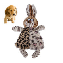 Load image into Gallery viewer, Pet Plush Vocal Toy Cat And Dog Bite Wear Small And Medium Pet Toy Supplies, Leopard Cow, Leopard Rabbit, Striped Rabbit, Striped Rat