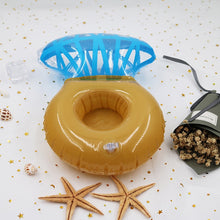 Load image into Gallery viewer, Diamond Ring Shape Inflatable Coaster Floating Water Drink Cup Holder Beach Supplies