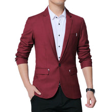 Load image into Gallery viewer, Men Casual Suit Self-cultivation Business Blazer, S, M, L, XL, XXL, XXXL, XXXXL, 5XL