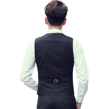 Load image into Gallery viewer, Men Vest Slim Korean Work Clothes Suit Vest Groomsmen Professional Wear Men Vest, S, M, XL, L, XXL, XXXL, XXXXL, XXXXXL