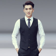 Load image into Gallery viewer, Men Vest Slim Korean Work Clothes Suit Vest Groomsmen Professional Wear Men Vest, S, M, XL, L, XXL, XXXL, XXXXL, XXXXXL