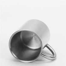 Load image into Gallery viewer, 304 Stainless Steel Double Insulation Coffee Drink Milk Water Mugs Durable Drinking Cup with Lid, 304 Stainless Steel 200ml, 304 Stainless Steel 300ml, 304 Stainless Steel 400ml