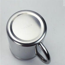 Load image into Gallery viewer, 304 Stainless Steel Double Insulation Coffee Drink Milk Water Mugs Durable Drinking Cup with Lid, 304 Stainless Steel 200ml, 304 Stainless Steel 300ml, 304 Stainless Steel 400ml