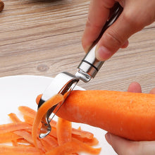 Load image into Gallery viewer, Stainless Steel Peeler Fruit Knife Planer Multi-function Kitchen Scraper Potato Peeling Knife, Triangular Planer, Bow Planer