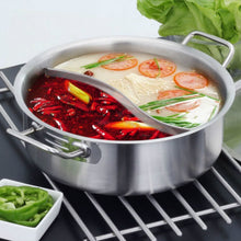 Load image into Gallery viewer, Stainless Steel Extra Thick Hot Pot Thickened Bottom Grid Pot, Diameter : 28cm, Diameter : 30cm, Diameter : 32cm, Diameter : 34cm