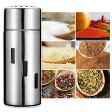 Load image into Gallery viewer, Stainless Steel Sauce Jars Chili Jars Barbecue Condiments Box Seasoning Jar Set, Small Hole, Large Hole, Mesh  Hole
