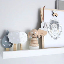 Load image into Gallery viewer, Wooden Tree Three-piece Set of Building Ornaments Photography Props Children Room Decoration