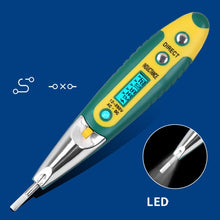 Load image into Gallery viewer, High Precision Electrical Tester Pen Screwdriver 220V AC DC Outlet Circuit Voltage Detector Test Pen with Night Vision, Digital Display Pen (Card), Digital Display Electric Pen (OPP ), Digital Display Pen (Card)+Battery