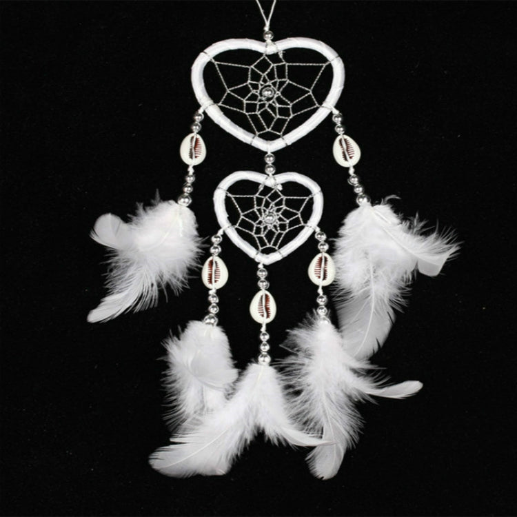 Dreamcatcher Pendant Up And Down Double Ring Peach Heart Dream Catcher