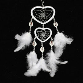 Dreamcatcher Pendant Up And Down Double Ring Peach Heart Dream Catcher