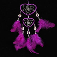 Load image into Gallery viewer, Dreamcatcher Pendant Up And Down Double Ring Peach Heart Dream Catcher