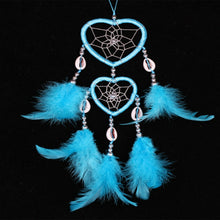 Load image into Gallery viewer, Dreamcatcher Pendant Up And Down Double Ring Peach Heart Dream Catcher