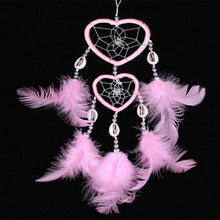 Load image into Gallery viewer, Dreamcatcher Pendant Up And Down Double Ring Peach Heart Dream Catcher