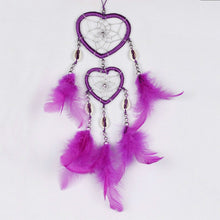 Load image into Gallery viewer, Dreamcatcher Pendant Up And Down Double Ring Peach Heart Dream Catcher