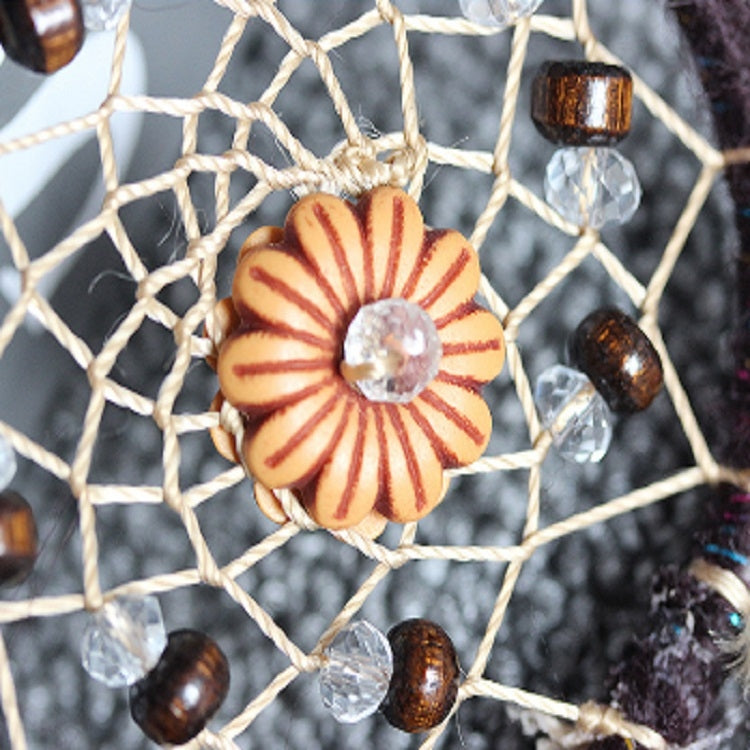 Retro Single Ring Feather Dream Catcher Hanging Window Decoration