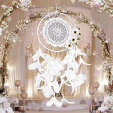 Load image into Gallery viewer, Pure White Flower Dream Catcher Home Decoration Crafts
