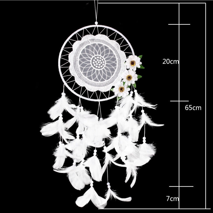 Pure White Flower Dream Catcher Home Decoration Crafts