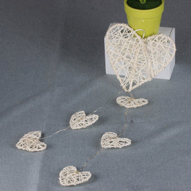 Creative Rattan Love Heart Bell Room Ornaments