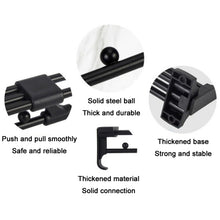 Load image into Gallery viewer, Wardrobe Hardware Push-Pull Hanging Rod Clothes Rail, Y02 Extendable 12 inches, Y02 Extendable 14 inches, Y02 Extendable 16 inches, Y01 Iron Head 10 inches, Y01 Iron Head 12 inches, Y01 Iron Head 14 inches, Y01 Iron Head 16 inches                      ...