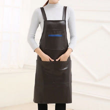 Load image into Gallery viewer, Waterproof Oil Proof Soft Leather Thick Wear-resistant Men and Women Overalls Apron
