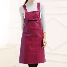 Load image into Gallery viewer, Waterproof Oil Proof Soft Leather Thick Wear-resistant Men and Women Overalls Apron