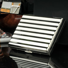 Load image into Gallery viewer, Double-gun Copper Corrugated Cigarette Case, 10 PCS Silver, 16 PCS Gold, 16 PCS Silver, 20 PCS Gold, 20 PCS Silver