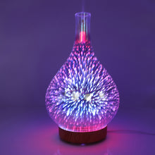 Load image into Gallery viewer, STB-XB10 3D Fireworks 7 Colors LED Night Light Air Humidifier Aroma Essential Oil Diffuser Mist Maker, US Plug, EU Plug, UK Plug, AU Plug