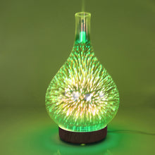 Load image into Gallery viewer, STB-XB10 3D Fireworks 7 Colors LED Night Light Air Humidifier Aroma Essential Oil Diffuser Mist Maker, US Plug, EU Plug, UK Plug, AU Plug