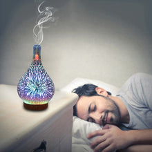 Load image into Gallery viewer, STB-XB10 3D Fireworks 7 Colors LED Night Light Air Humidifier Aroma Essential Oil Diffuser Mist Maker, US Plug, EU Plug, UK Plug, AU Plug