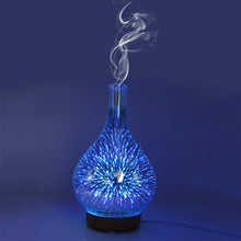 Load image into Gallery viewer, STB-XB10 3D Fireworks 7 Colors LED Night Light Air Humidifier Aroma Essential Oil Diffuser Mist Maker, US Plug, EU Plug, UK Plug, AU Plug