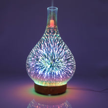 Load image into Gallery viewer, STB-XB10 3D Fireworks 7 Colors LED Night Light Air Humidifier Aroma Essential Oil Diffuser Mist Maker, US Plug, EU Plug, UK Plug, AU Plug