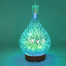 Load image into Gallery viewer, STB-XB10 3D Fireworks 7 Colors LED Night Light Air Humidifier Aroma Essential Oil Diffuser Mist Maker, US Plug, EU Plug, UK Plug, AU Plug