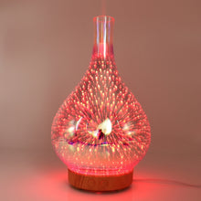Load image into Gallery viewer, STB-XB10 3D Fireworks 7 Colors LED Night Light Air Humidifier Aroma Essential Oil Diffuser Mist Maker, US Plug, EU Plug, UK Plug, AU Plug