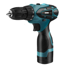 Load image into Gallery viewer, HILDA Electric Drill Cordless Screwdriver Lithium Battery Mini Drill Cordless Screwdriver Power Tools, EU Plug, 16.8V with Carton Box, 12V with Carton Box, 12V with Plastic Box, 16.8V with Plastic Box