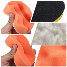 Load image into Gallery viewer, 7 in 1 Buffing Pad Set Thread Auto Car Polishing Pad Kit for Car Polisher, 3 inch, 4 inch, 5 inch, 6 inch, 7 inch