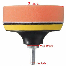 Load image into Gallery viewer, 7 in 1 Buffing Pad Set Thread Auto Car Polishing Pad Kit for Car Polisher, 3 inch, 4 inch, 5 inch, 6 inch, 7 inch