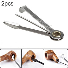 Load image into Gallery viewer, 2 PCS Multifunctional 3in1 Stainless Steel Smoking Tobacco Pipe Cleaner Cleaning Tool Smoking Accessories Weed Accessories, Tobacco Pipe Cleaner