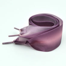 Load image into Gallery viewer, Gradient Color 4cm Width Satin Silk Ribbon Shoelaces Sneaker Sport Shoes White Shoes Laces