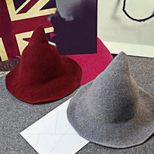 Load image into Gallery viewer, Halloween Personality Wizard Steeple Great Brim Wool Cap