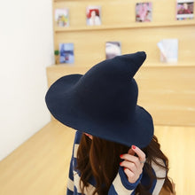 Load image into Gallery viewer, Halloween Personality Wizard Steeple Great Brim Wool Cap