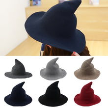 Load image into Gallery viewer, Halloween Personality Wizard Steeple Great Brim Wool Cap