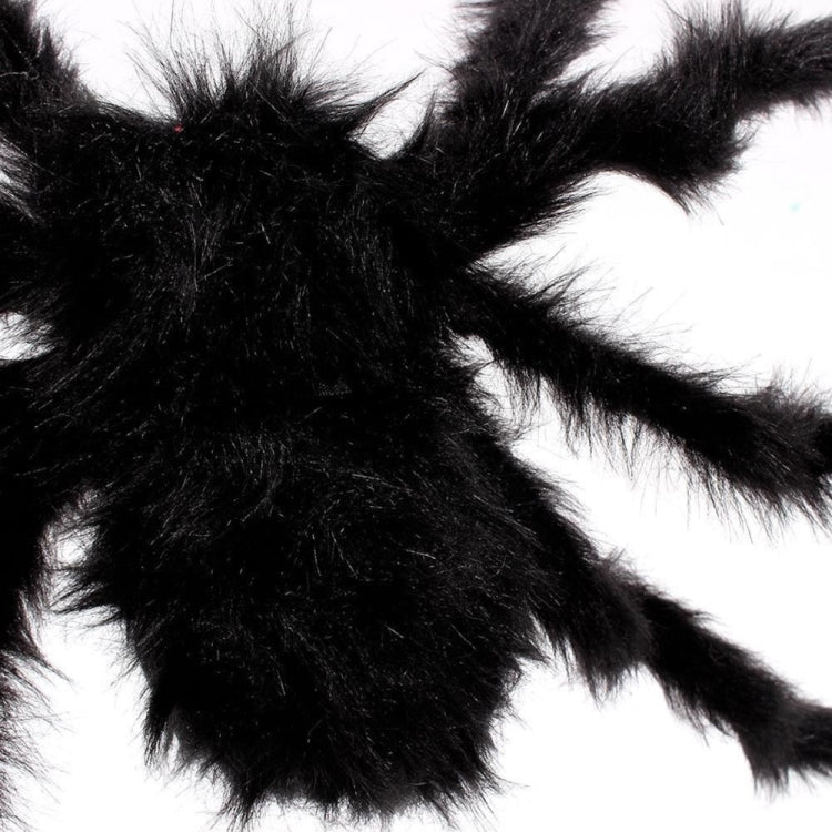 Creative Halloween Party Black Plush Spider Decoration, 15cm, 30cm, 50cm, 75cm, 90cm