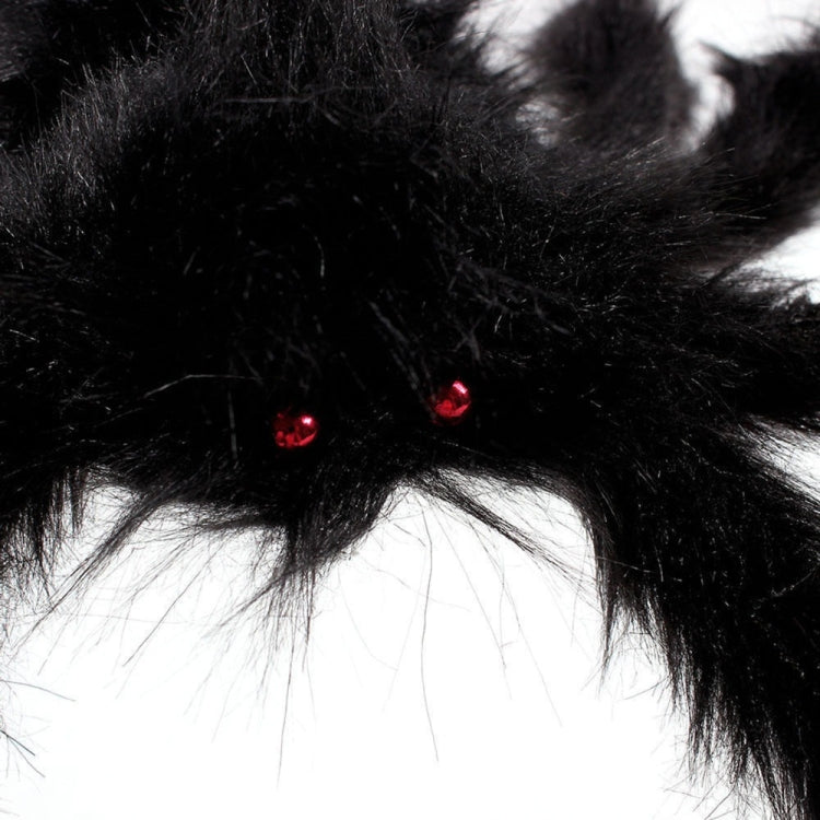 Creative Halloween Party Black Plush Spider Decoration, 15cm, 30cm, 50cm, 75cm, 90cm