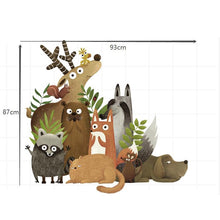 Load image into Gallery viewer, Creative Animal Cartoon Children Room Kindergarten Bedroom TV Baseboard Home Improvement Stickers Wall Decoration Stickers