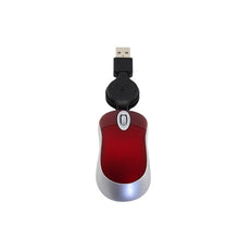 Load image into Gallery viewer, Mini Computer Mouse Retractable USB Cable Optical Ergonomic1600 DPI Portable Small Mice for Laptop