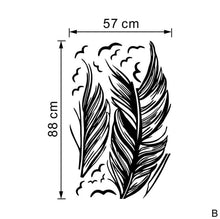Load image into Gallery viewer, PVC Feather Creative Home Bedroom Sofa Background Wall Sticker